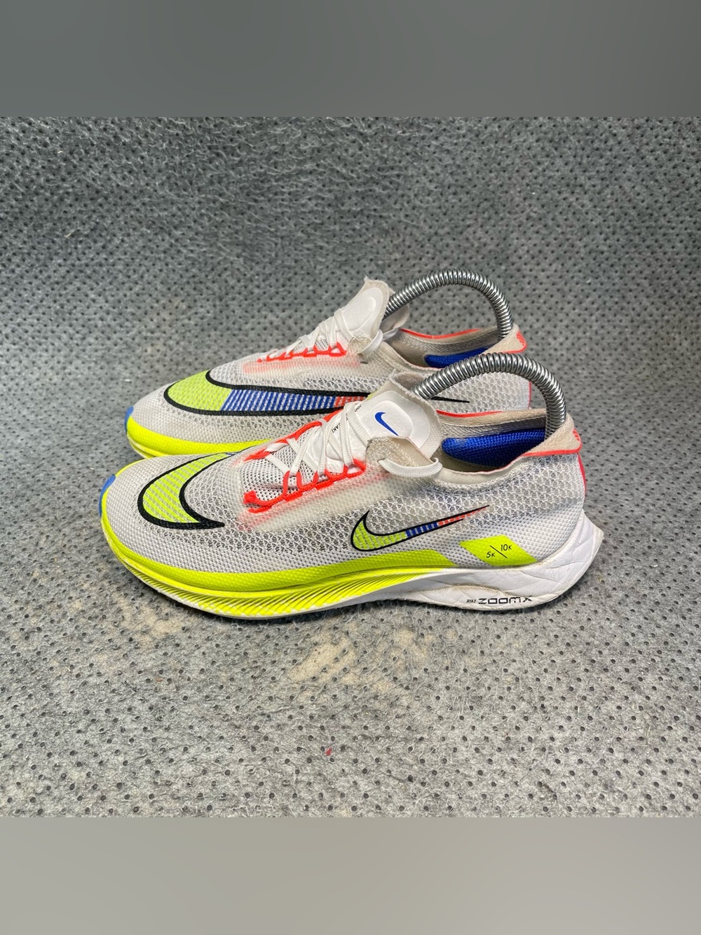 Nike ZoomX Streakfly Premium White Racer Blue Volt Shoes Size 6 Women’s